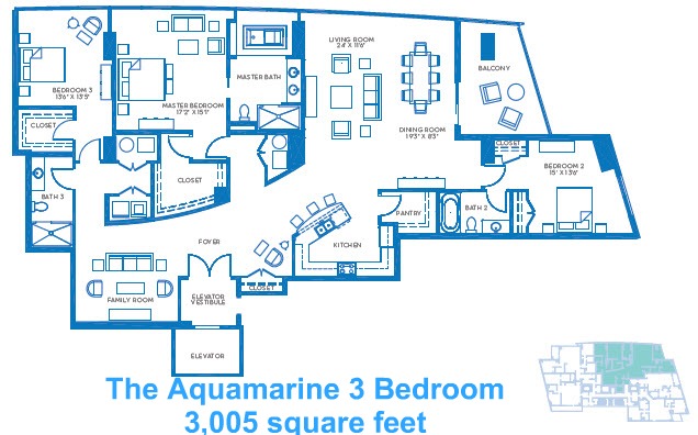 The Aquamarine 3 Bedroom