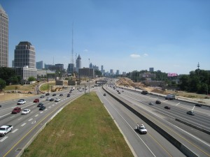 Downtown Connector with Midtown on the Left