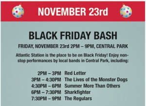 Jam Out at Black Friday Bash at Atlantic Station