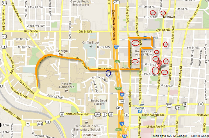 Tech Trolley Map with Condos