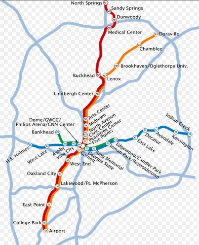MARTA Atlanta Map