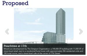 Peachtree and 17th Proposed Building May 21, 0215