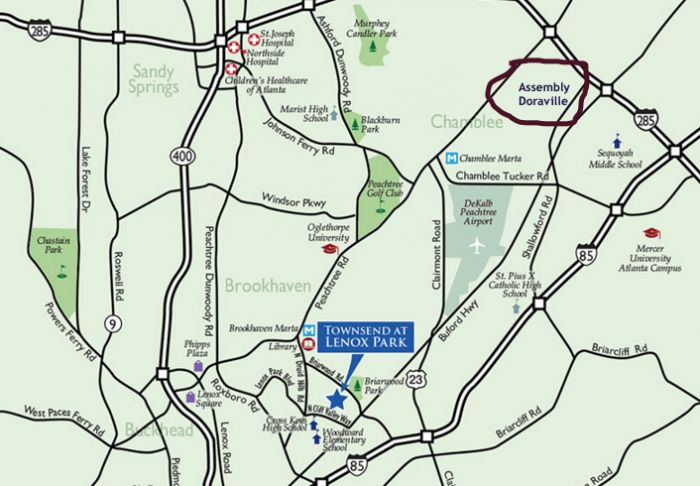 Map of Townsend Lenox Park