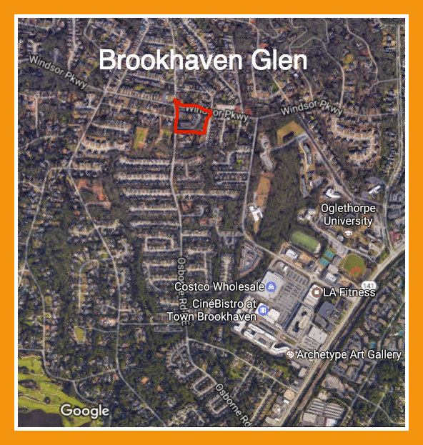 Map Brookhaven Glen Townhomes