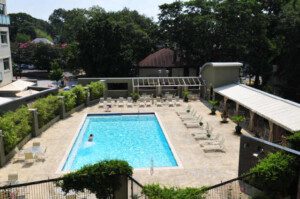 Pool life at 805 Peachtree Condominiums